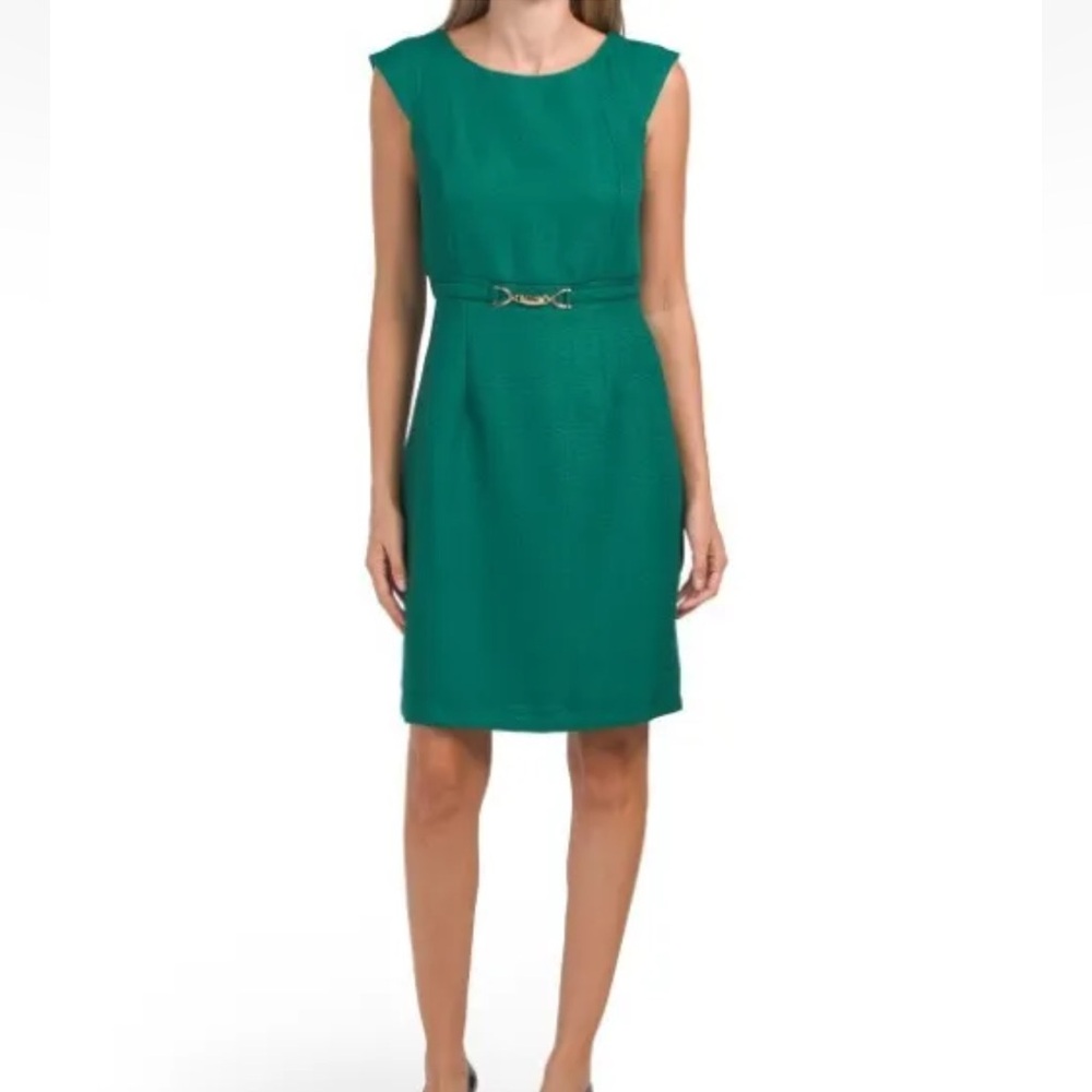 NWT TAHARI ASL Textured Sheath Dress
